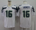 Men's Seattle Seahawks Tyler Lockett White Game Jersey
