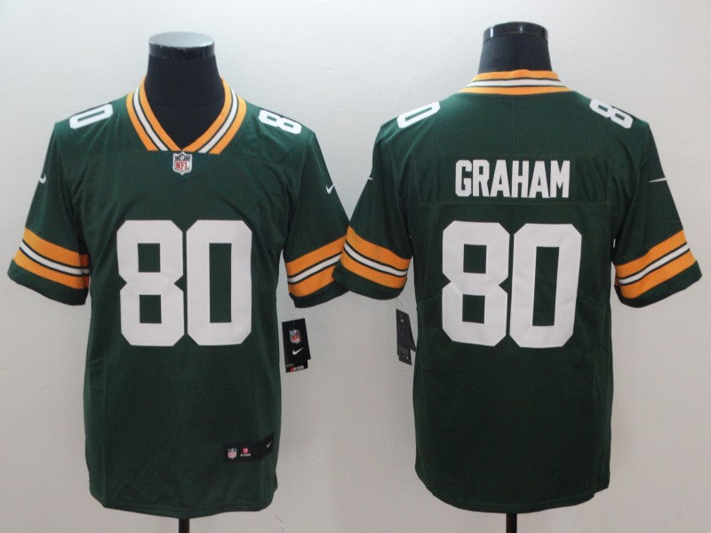 Men's Green Bay Packers Jimmy Graham Green Game Jersey