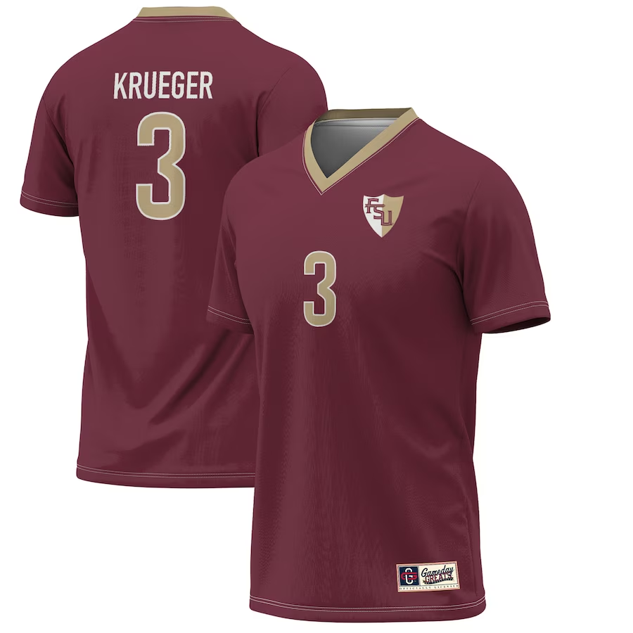 Men's Florida State Seminoles Casey Krueger Garnet Alumni Jersey