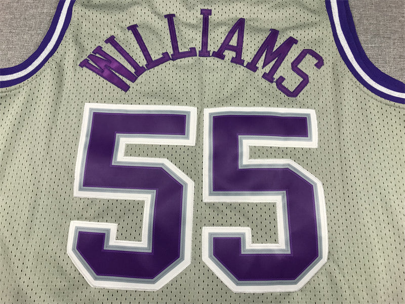 Men's Sacramento Kings Jason Williams Gray 2000/01 Hardwood Classics Swingman Jersey