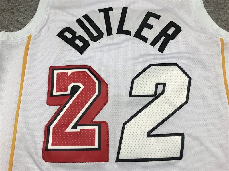 Men's Miami Heat Jimmy Butler Nike White 2022/23 Swingman Jersey - City Edition