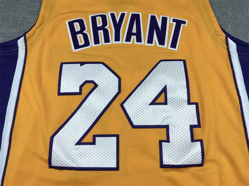 Men's Los Angeles Lakers Kobe Bryant Gold 2007-08 Hardwood Classics Swingman Jersey