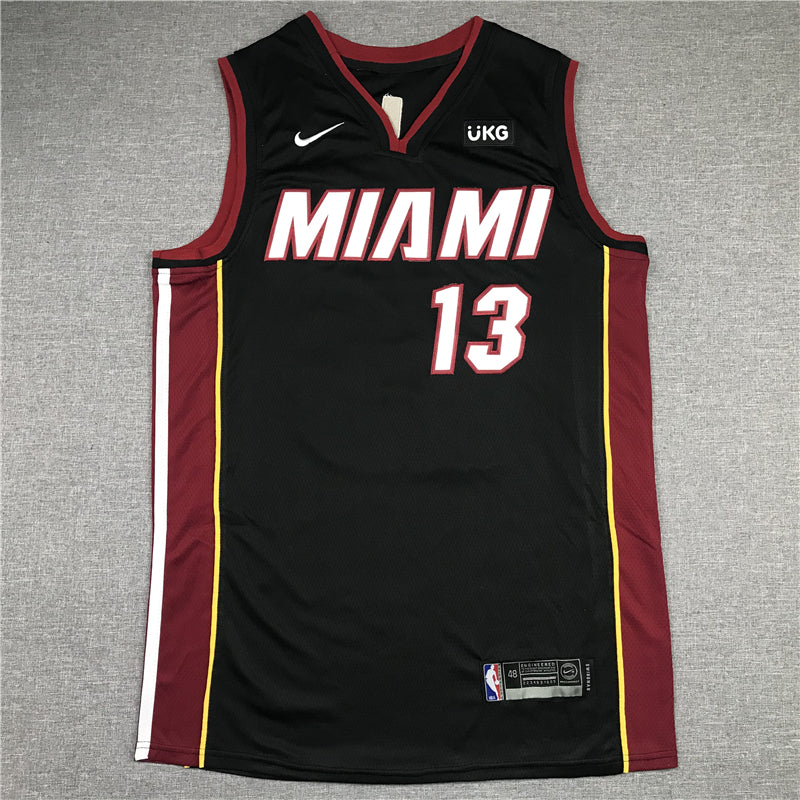 Men's Miami Heat Bam Adebayo Black 2022/23 Fast Break Replica Jersey - Icon Edition