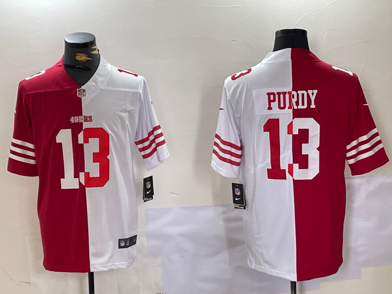 Men's San Francisco 49ers Brock Purdy Scarlet/White Game Player Jersey