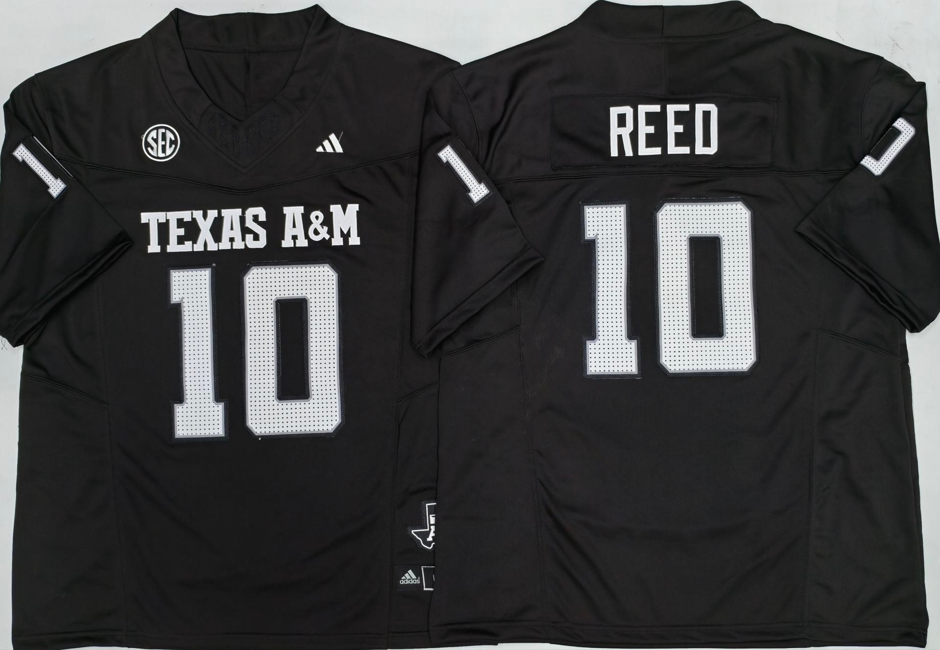 Men's Texas A&M Aggies Marcel Reed Black Player Game Jersey