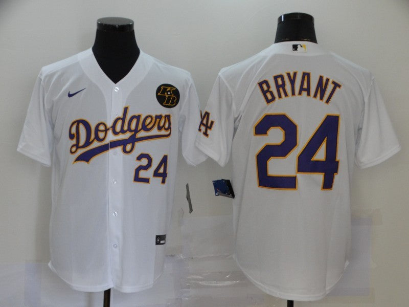 Men's Los Angeles Dodgers Kris Bryant White Replica Player Jersey