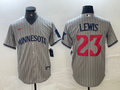 Men's Minnesota Twins Royce Lewis Gray Road Replica Team Jersey