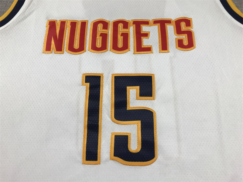 Men's Denver Nuggets Nikola Jokic NBA White 2020/21 Swingman Jersey