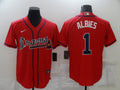 Men's Atlanta Braves Ozzie Albies Red Replica Player Jersey