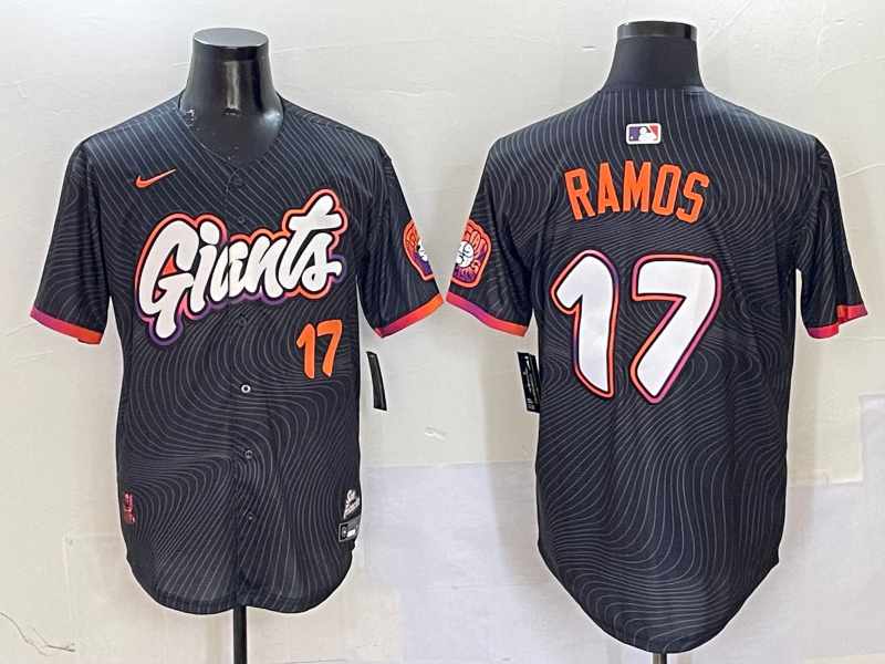 Men's San Francisco Giants Heliot Ramos Black 2025 City Connect Limited Player Jersey