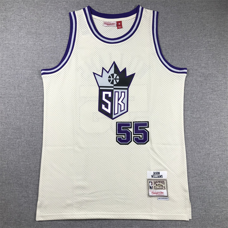 Men's Sacramento Kings Jason Williams Cream Hardwood Classics Swingman Jersey