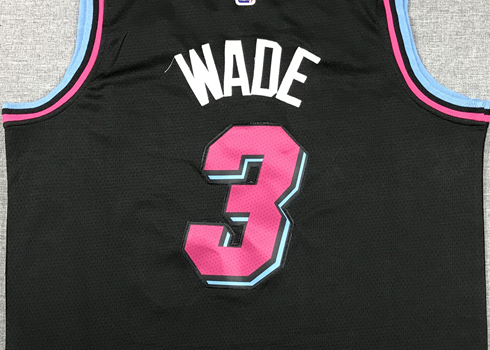 Men's Miami Heat Dwyane Wade Black Swingman Player Jersey