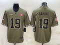 Men's San Francisco 49ers Deebo Samuel Olive 2022 Salute To Service Retired Player Limited Jersey