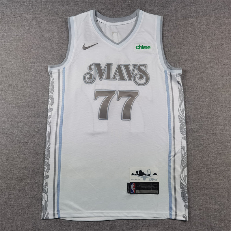 Men's Dallas Mavericks Luka Doncic White 2024/25 Swingman Player Jersey - City Edition