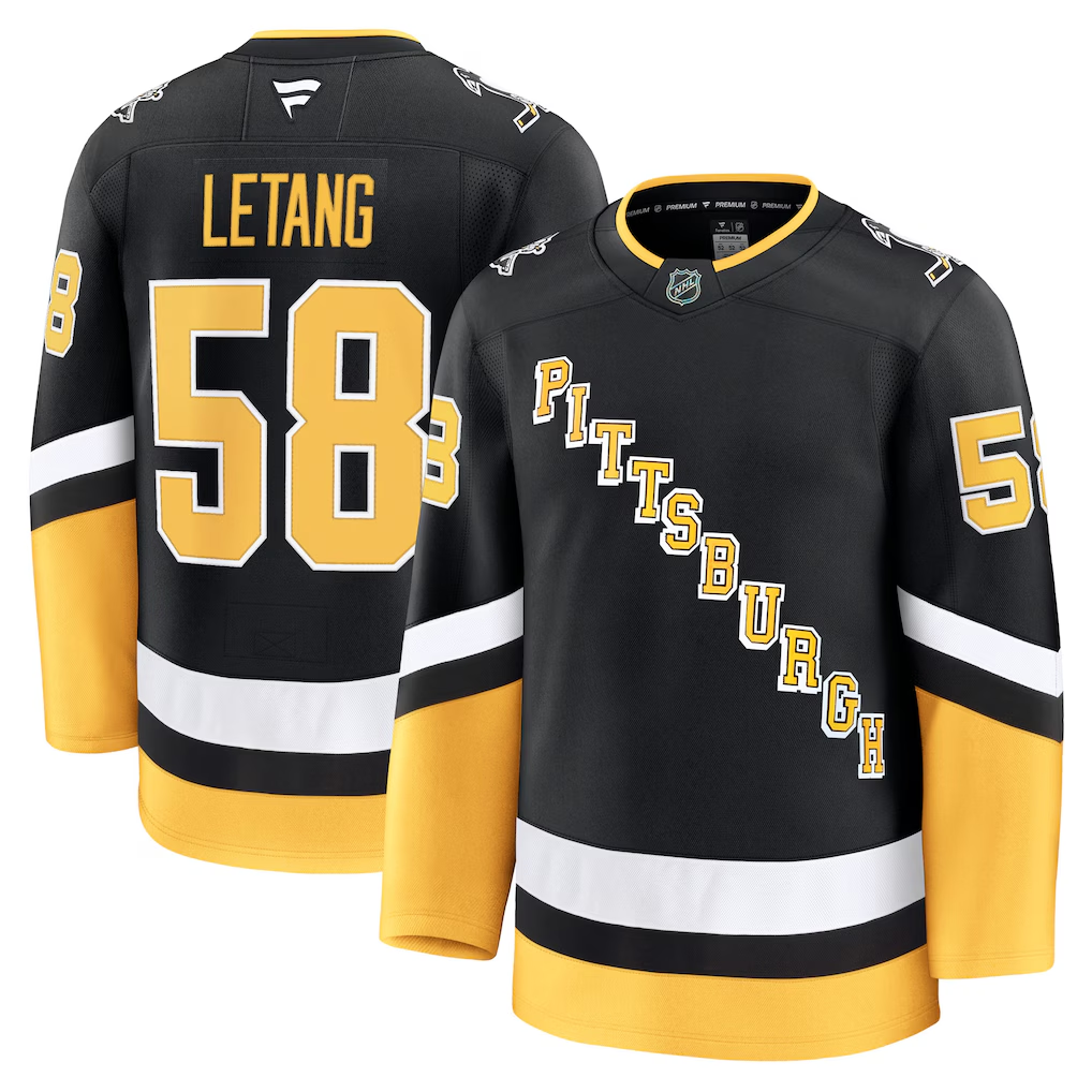 Men's Pittsburgh Penguins Kris Letang Fanatics Black Alternate Premium Jersey