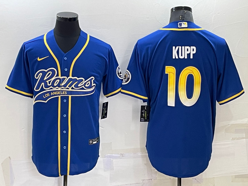 Men's Los Angeles Rams Cooper Kupp Blue Game Jersey Joint Edition