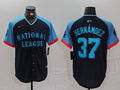 Men's National League Teoscar Hernandez Navy 2024 MLB All-Star Game Limited Player Jersey
