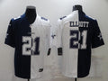 Men's Dallas Cowboys Ezekiel Elliott Navy/White Game Jersey