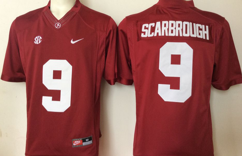 Men's Alabama Crimson Tide Bo Scarbrough Crimson Player Game Jersey