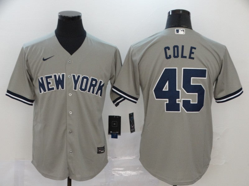 Men's New York Yankees Gerrit Cole Gray Replica Baseball Jersey