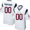 Men's Houston Texans White Custom Game Jersey