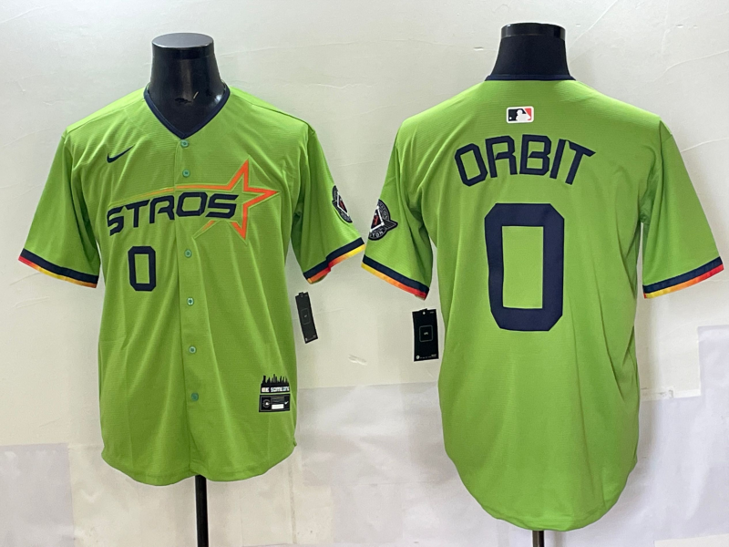 Men's Houston Astros Orbit Green 2025 City Connect Limited Player Jersey