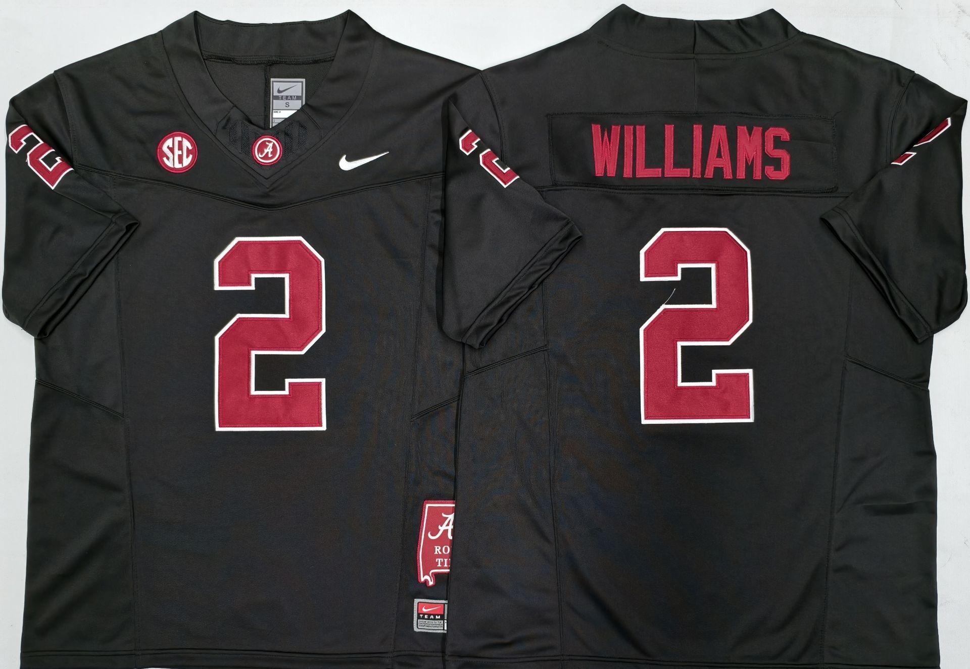 Men's Alabama Crimson Tide Ryan Williams Black Player Game Jersey