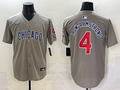 Men's Chicago Cubs Pete Crow-Armstrong Gray Game Player Jersey