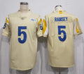 Men's Los Angeles Rams Jalen Ramsey Beige Vapor Limited Jersey