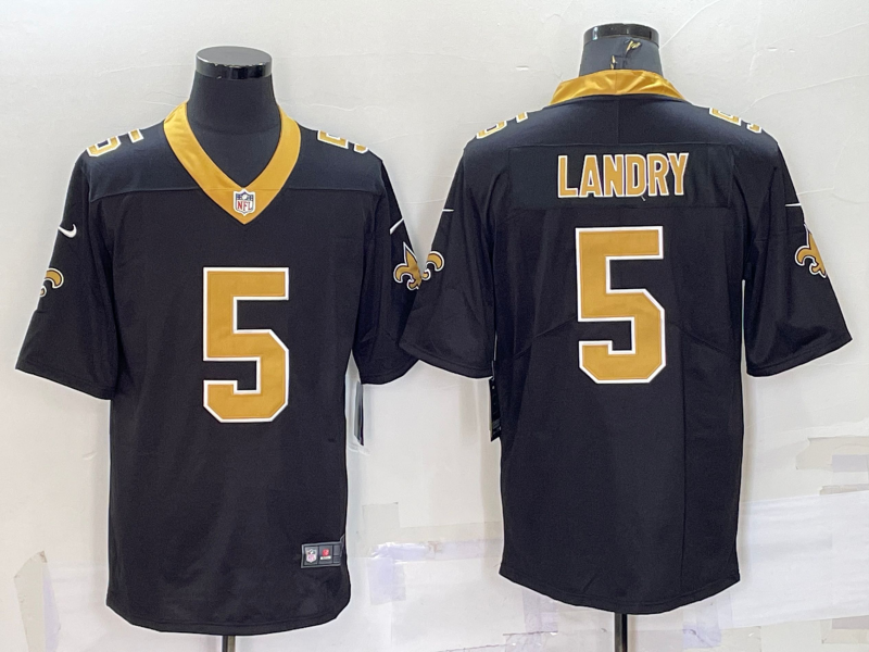Men's New Orleans Saints Jarvis Landry Black Game Jersey