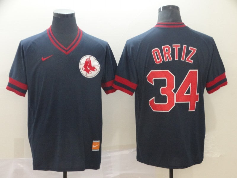 Men's Boston Red Sox David Ortiz Navy Replica Player Jersey