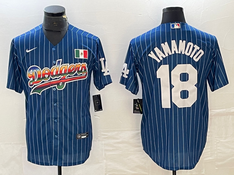 Men's Los Angeles Dodgers Yoshinobu Yamamoto Blue Game Player Jersey