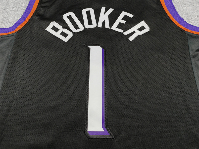 Men's Phoenix Suns Devin Booker Black Swingman Jersey - Statement Edition