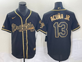 Men's Atlanta Braves Ronald Acuna Jr. Black Replica Player Jersey