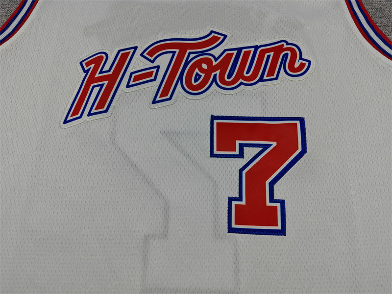 Men's Houston Rockets Kevin Durant White 2025/26 Swingman Jersey - City Edition