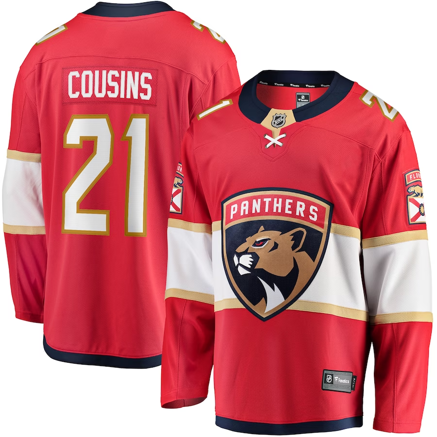 Men's Florida Panthers Nick Cousins Red Player Jersey