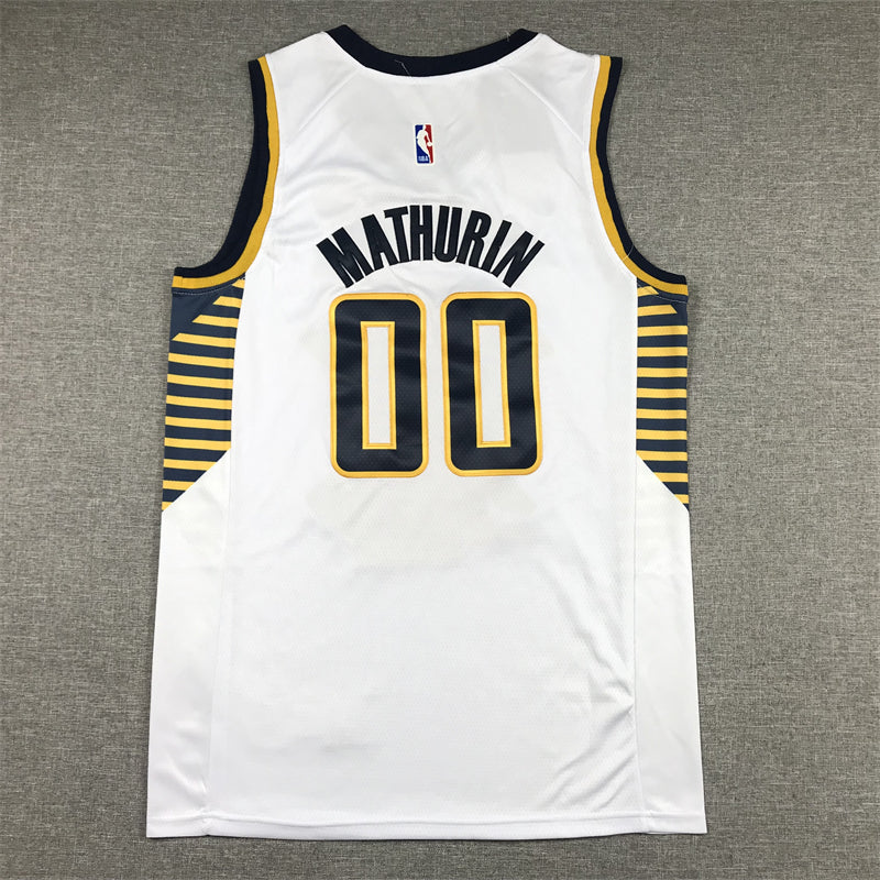 Men's Indiana Pacers Bennedict Mathurin White 2022/23 Swingman Jersey - Association Edition