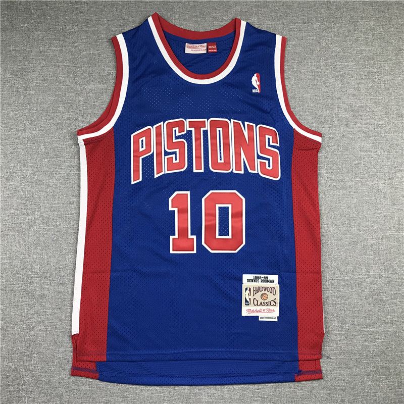 Men's Detroit Pistons Dennis Rodman 1988-89 Hardwood Classics Swingman Jersey