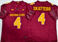 Men's Arizona State Sun Devils Cameron Skattebo Red Jersey