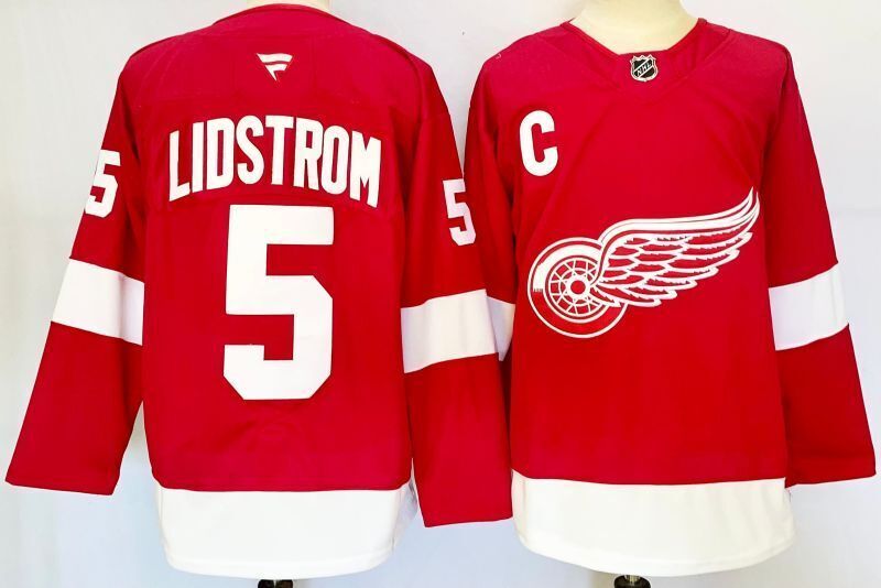 Men's Detroit Red Wings Nicklas Lidstrom Fanatics Red Player Jersey