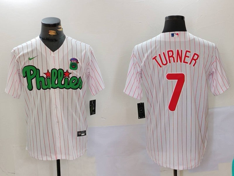 Men's Philadelphia Phillies Trea Turner White Limited Player Jersey
