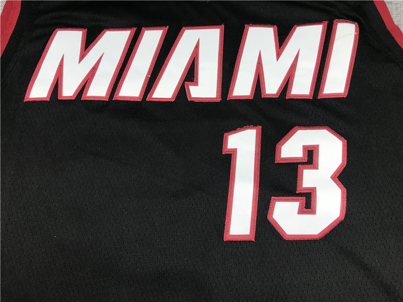 Men's Miami Heat Bam Adebayo Black 2022/23 Fast Break Replica Jersey - Icon Edition
