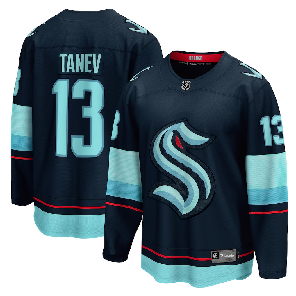 Men's Seattle Kraken Brandon Tanev Fanatics Deep Sea Blue Jersey