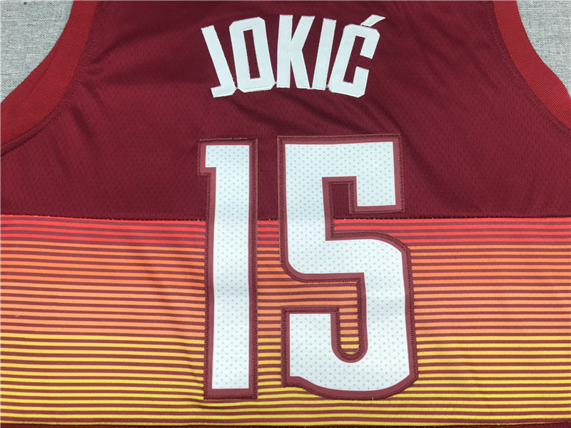 Men's Denver Nuggets Nikola Jokic Red Swingman Player Jersey