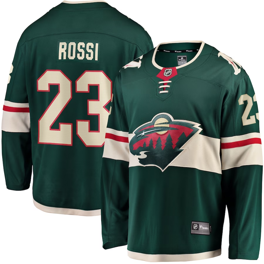 Men's Minnesota Wild Marco Rossi Green Home Breakaway Player Jersey