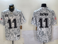 Men's Philadelphia Eagles A.J. Brown Arctic Camo 2024 Salute to Service Limited Jersey