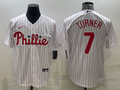Men's Philadelphia Phillies Trea Turner White Home Replica Player Jersey