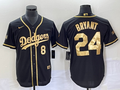 Men's Los Angeles Dodgers Kris Bryant Black Replica Game Jersey