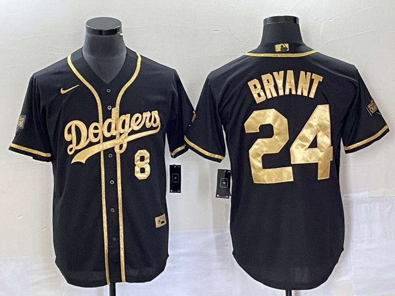Men's Los Angeles Dodgers Kris Bryant Black Replica Game Jersey