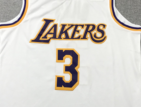 Men's Los Angeles Lakers Anthony Davis White NBA Swingman Jersey